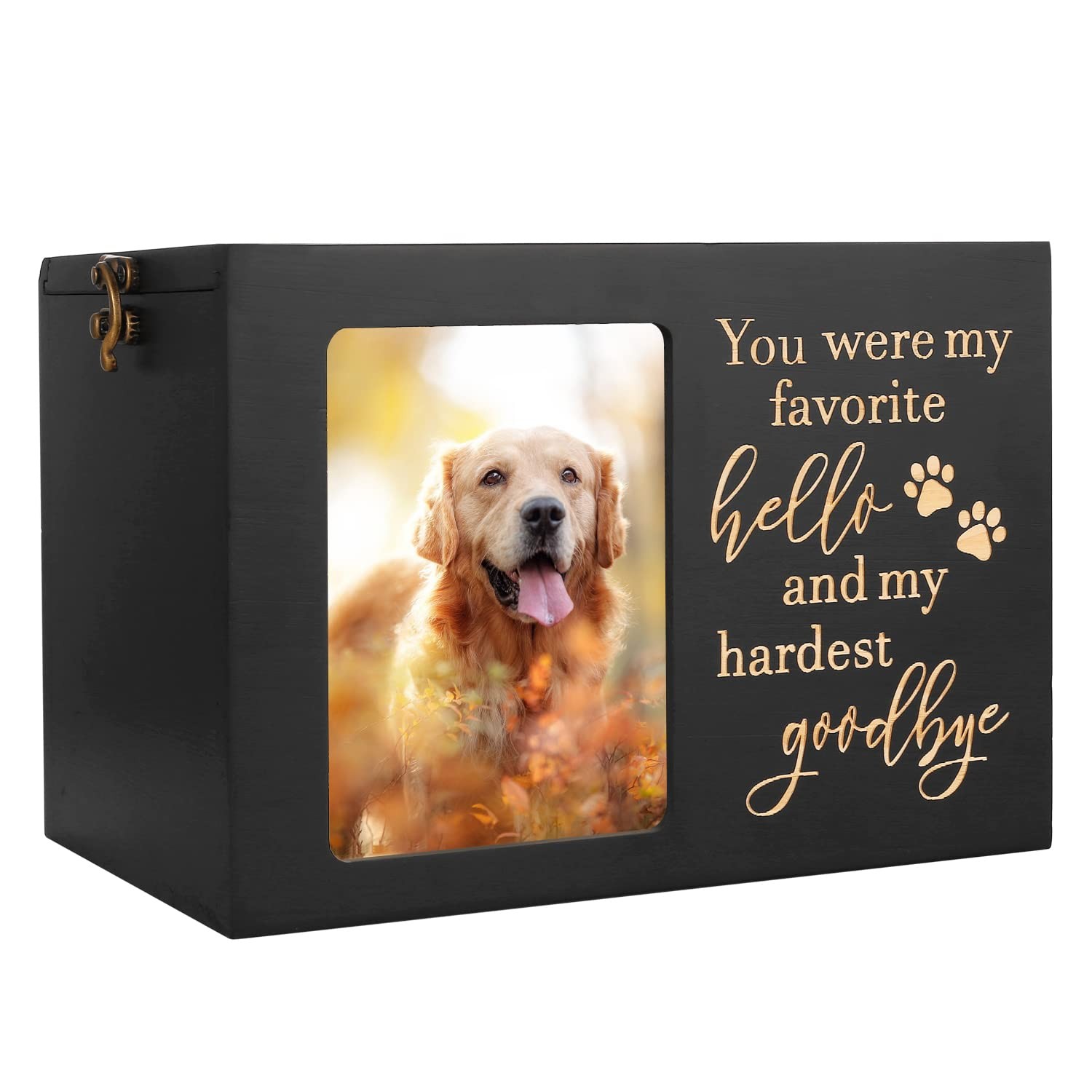 Dgdcdv Pet Memorial Urns For Dog Or Cat Ashes Large Wooden Funeral Cremation