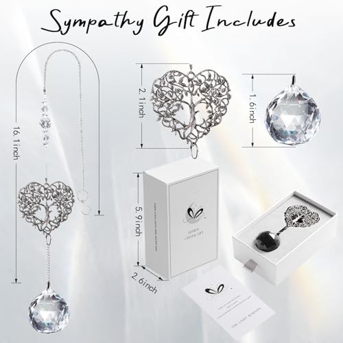 Modern Sympathy Gift for Loss of Mom – Tree Life Heart Design Heart-shaped Tree