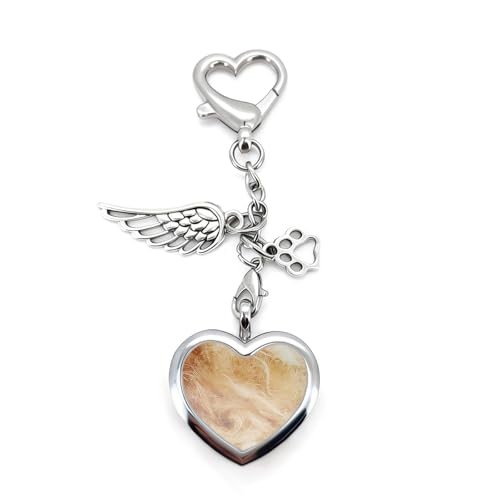 Heart Fur Pet Loss Keychain – Sympathy Gift for Dogs or Cats