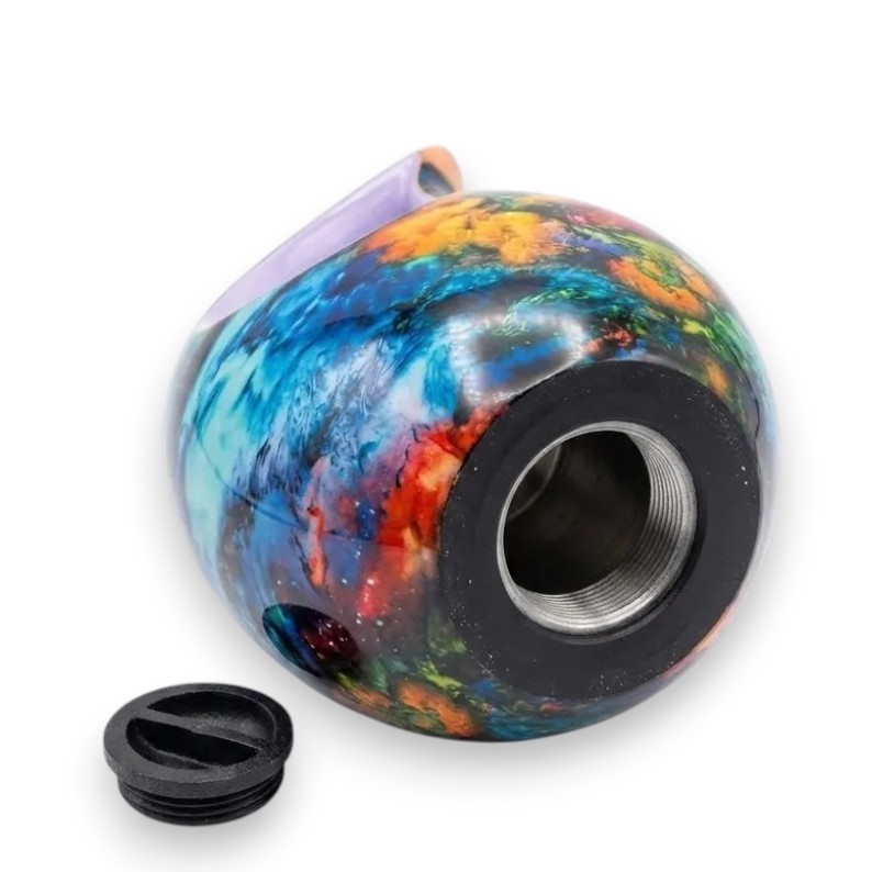 Rainbow Abstract Art Teardrop Aluminum Cremation Urn Human Ashes Earns w/Bag