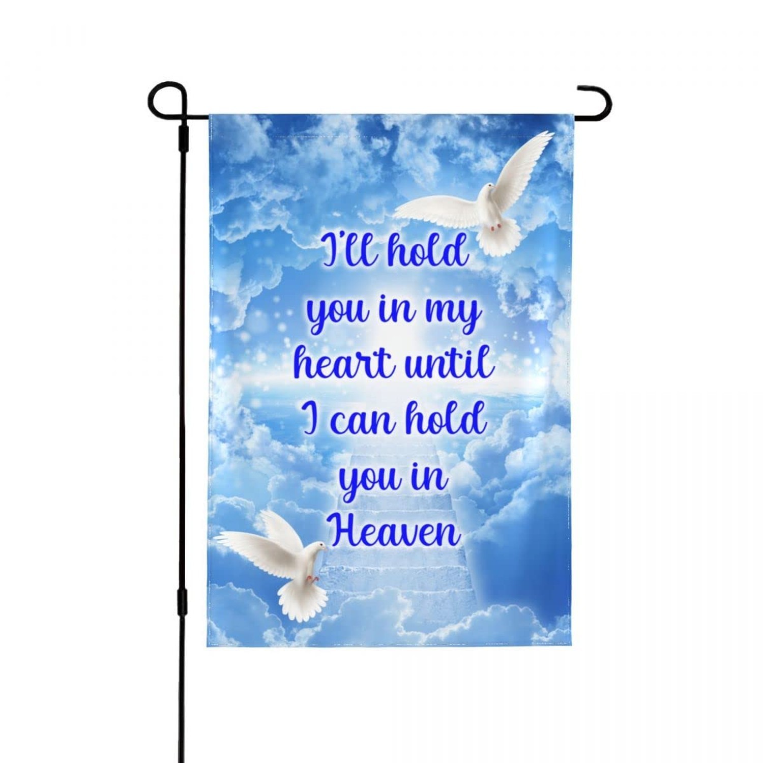 I’ll Hold You in My Heart Garden Flag, In Loving Memory Garden Flag – Dove Re…