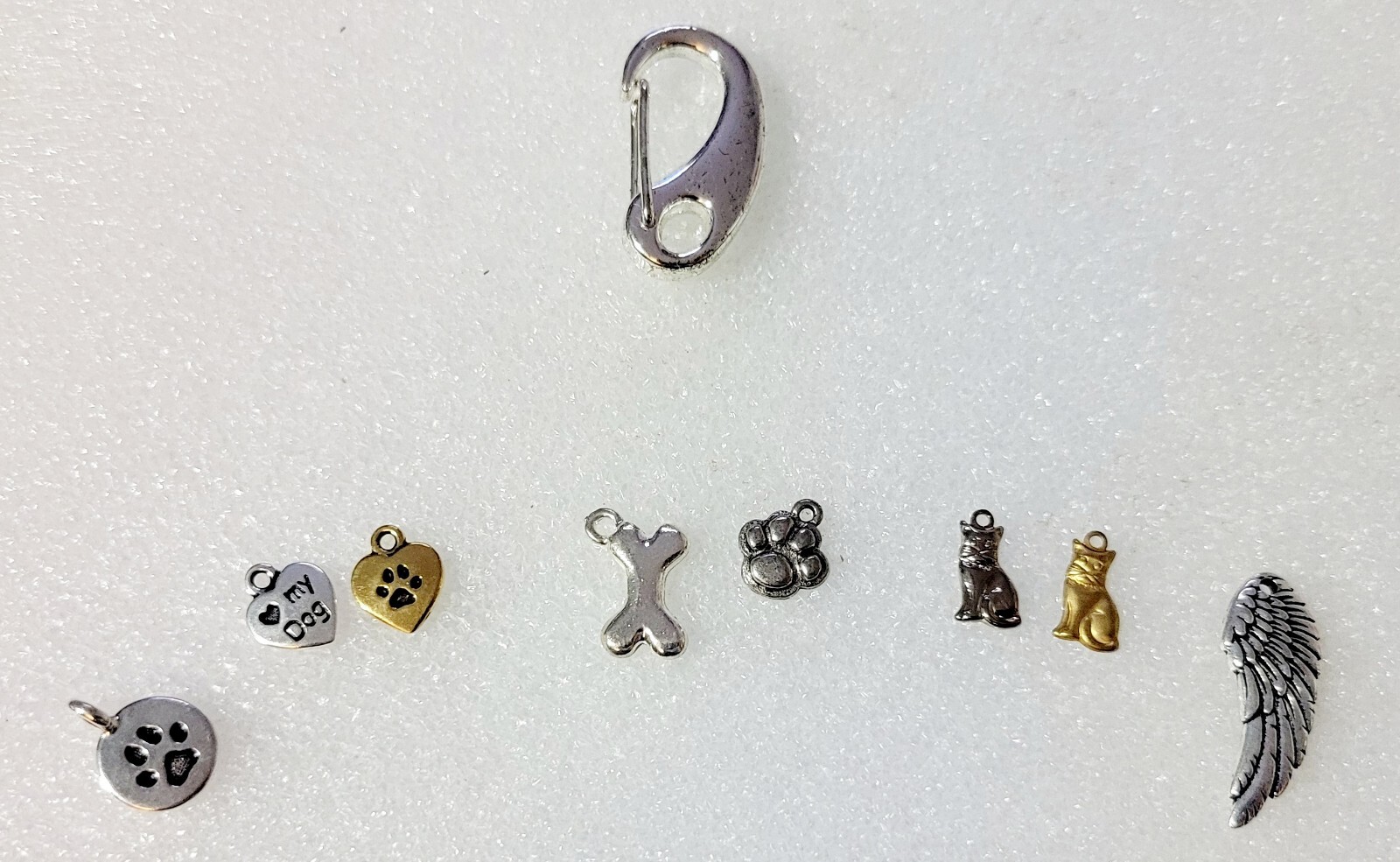KEYCHAIN PET URN-*CUSTOM Choice Of COLOR&CHARM(S) FOR KEYCHAIN NEW
