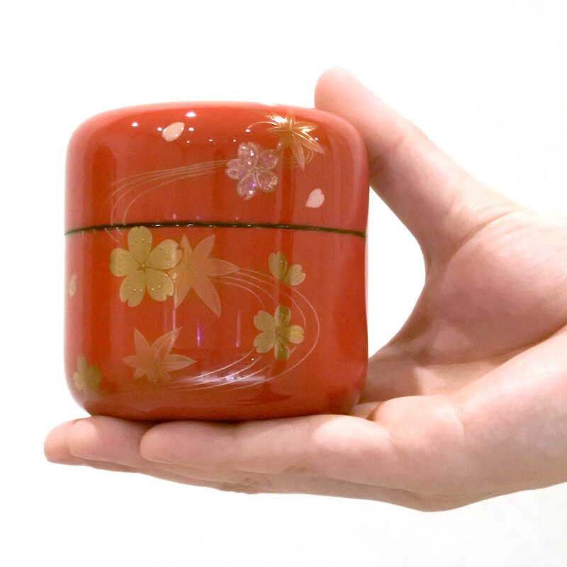 Yutori Beauty of the Four Seasons (color:RD) Small Keepsake Urn for Human Ashes