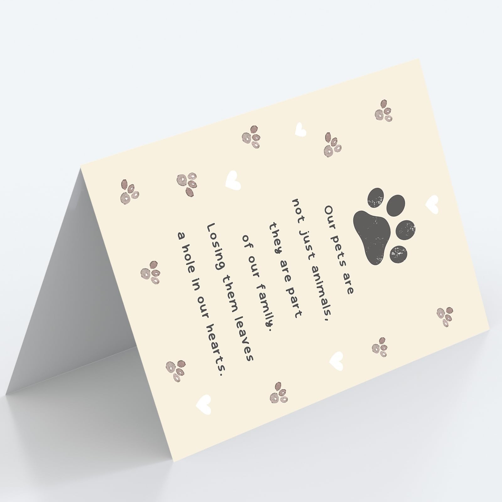 Pet Sympathy Card for Dog Cat, Loss of Dog Sympathy Gift, Pets Memorial Gifts…