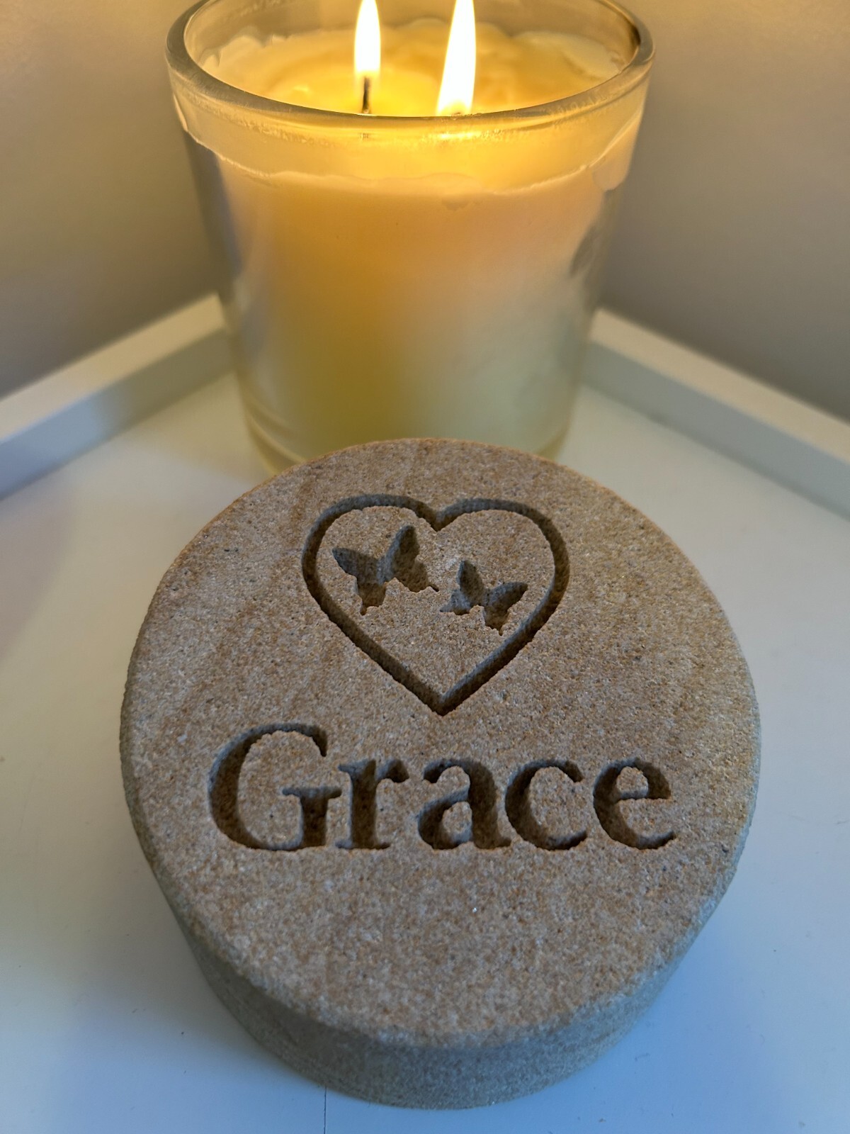 Memorial Keepsake – Personalised Sand stone