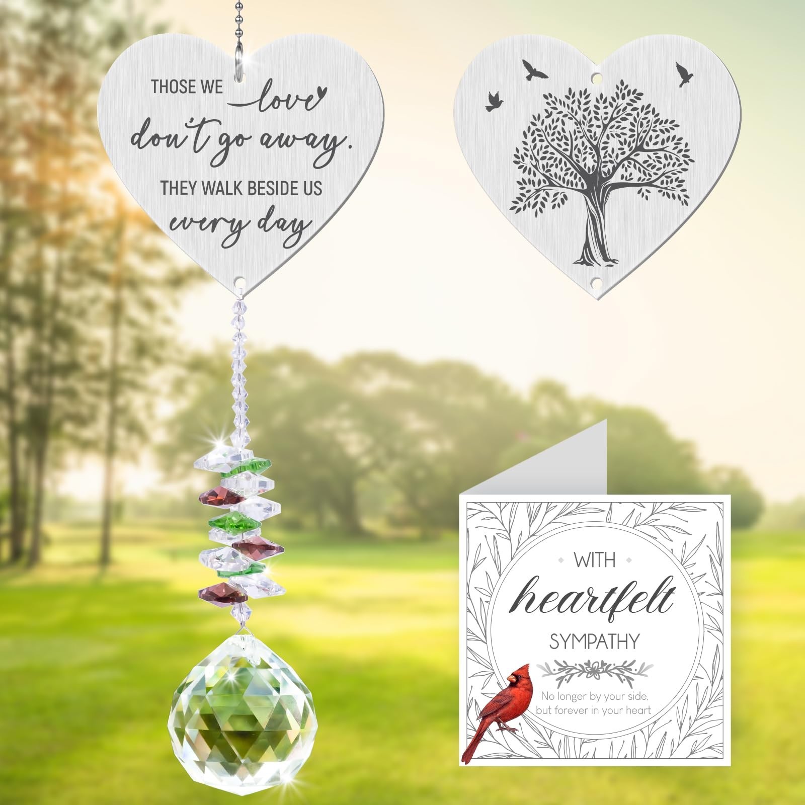 Memorial Crystal Suncatcher,Sympathy Gifts for Loss of Loved One,Bereavement …