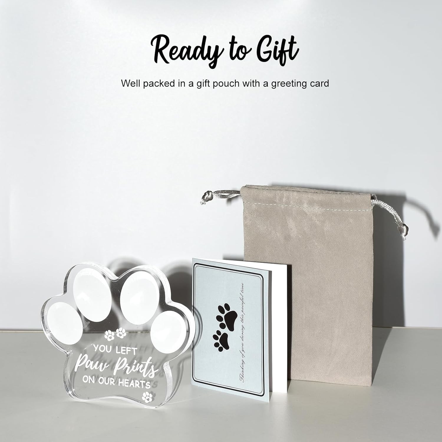 Dog Memorial Gifts for Loss of Dog, Sympathy Gift, Pet Clear