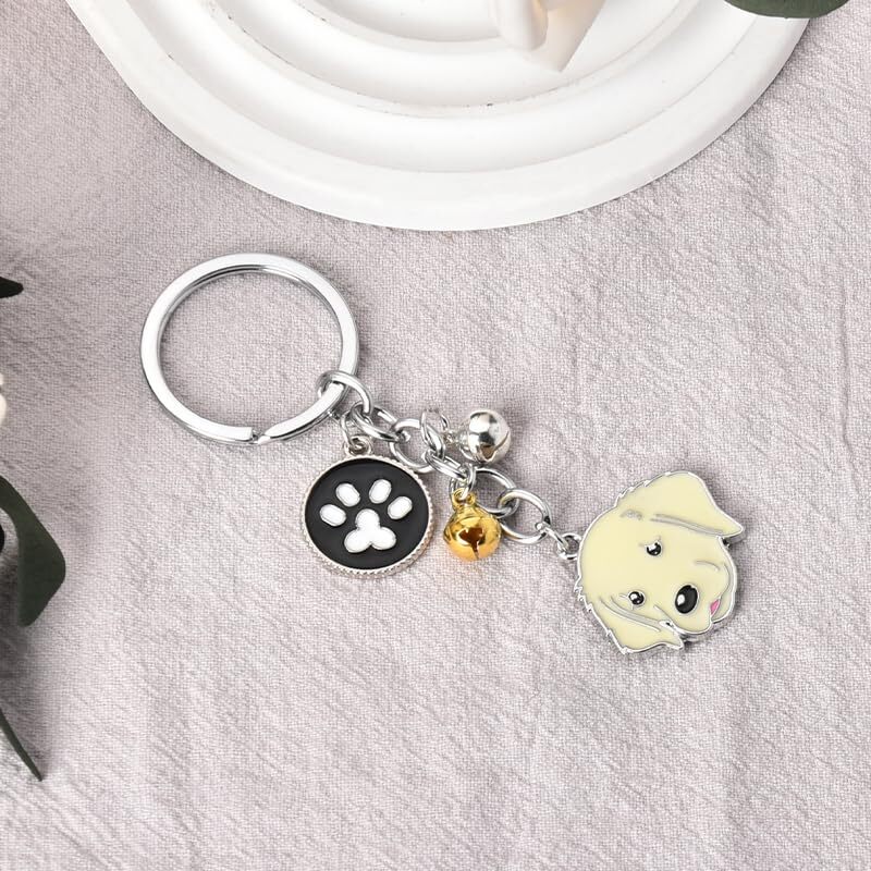 Cute Pet Dog Keychain Gifts for Women Men BFF Birthday Gifts for Best Friends