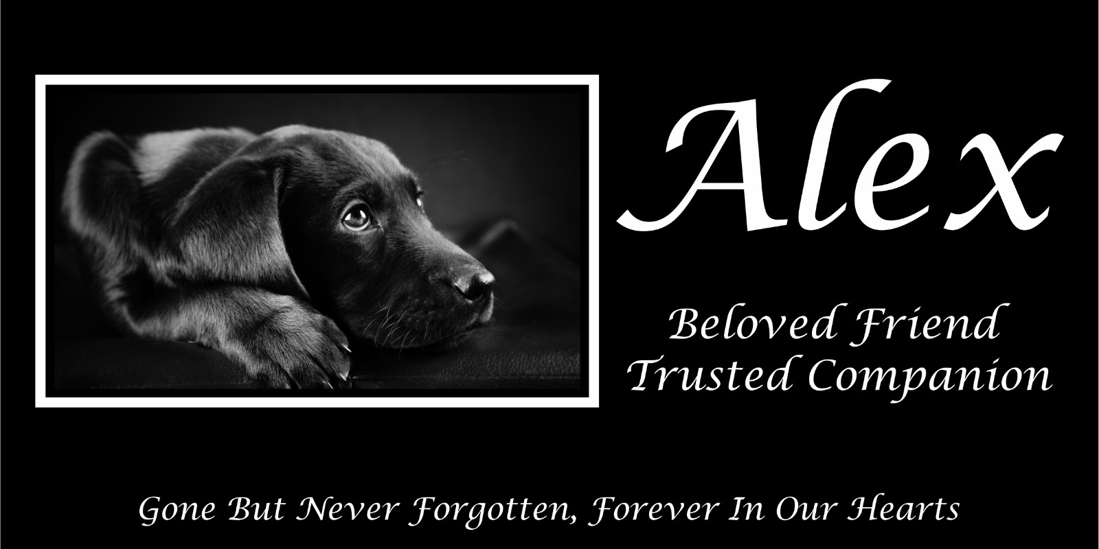 Personalized Pet Stone Memorial Grave Marker Granite Plaque Human headstone cat
