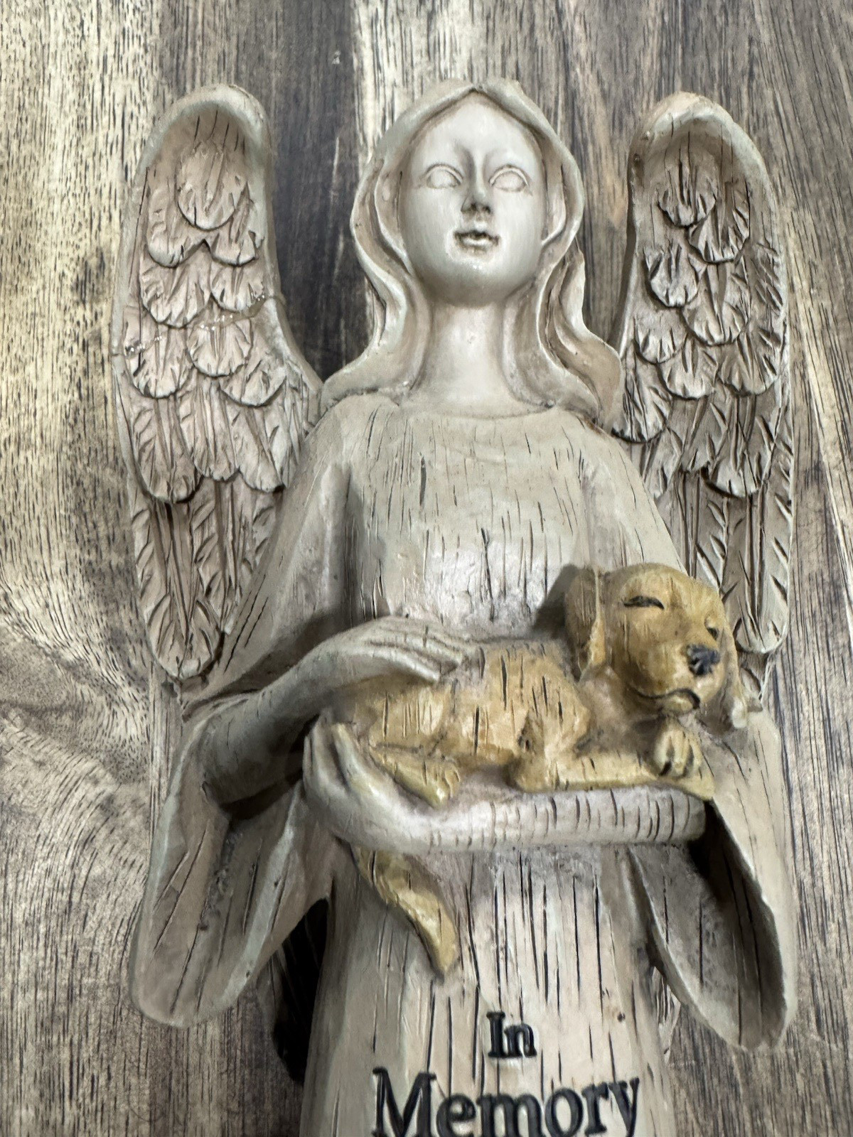 In Memory of a Faithful Friend Dog Memorial Angel Figurine, Pet Loss Gift