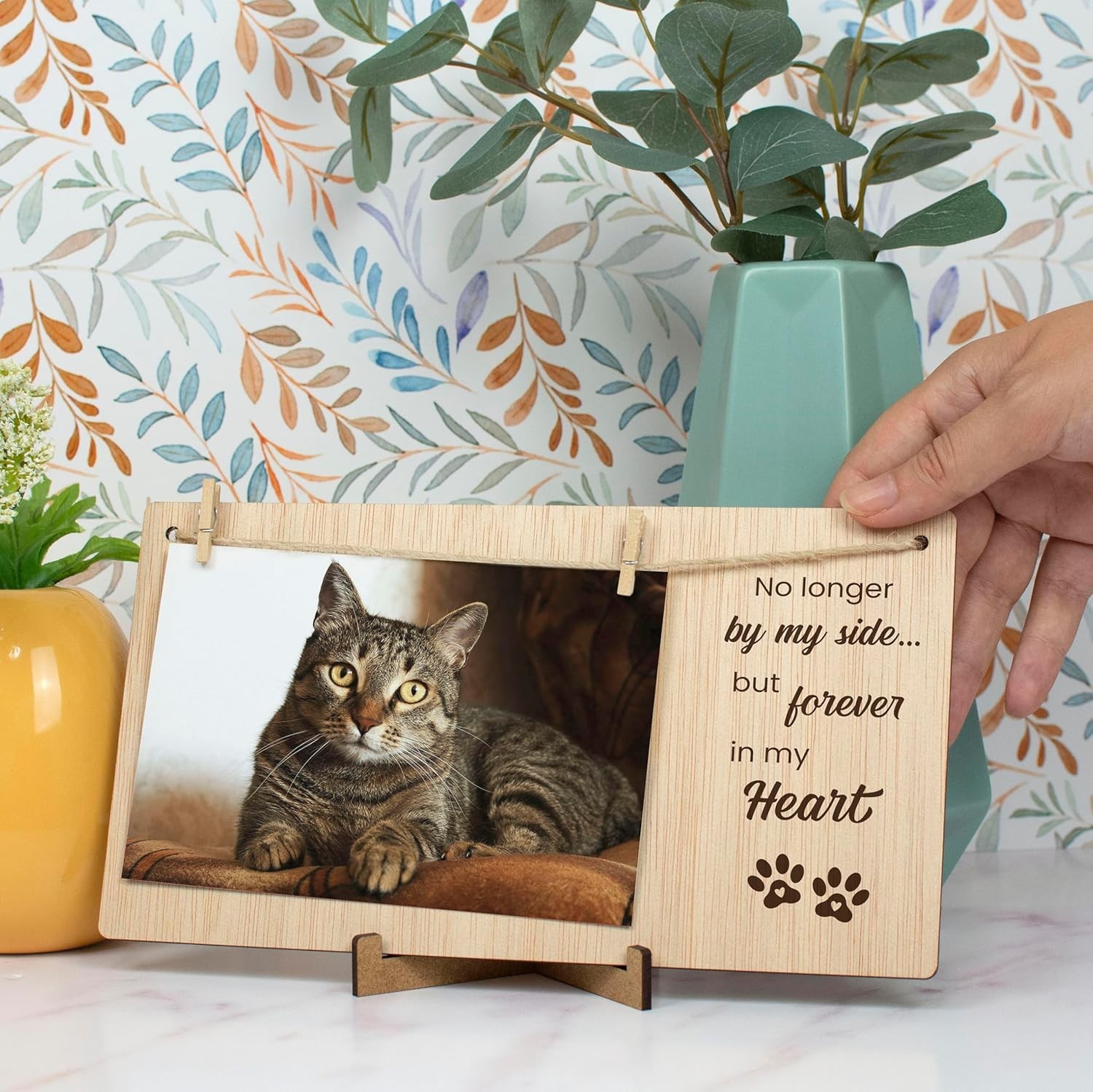 Pet Memorial Picture Frame, Sympathy Gifts for Loss of Dog or Cat, Bereavemen…