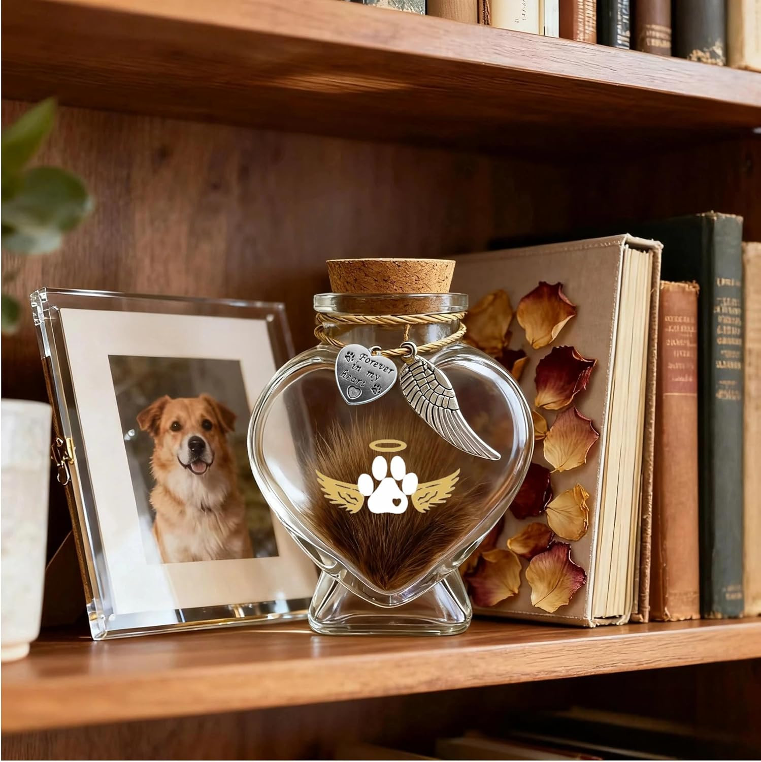 Pet Memorial Bottle for Pet Hair, Pet Fur Memorial Keepsake, Keepsake for Dog an