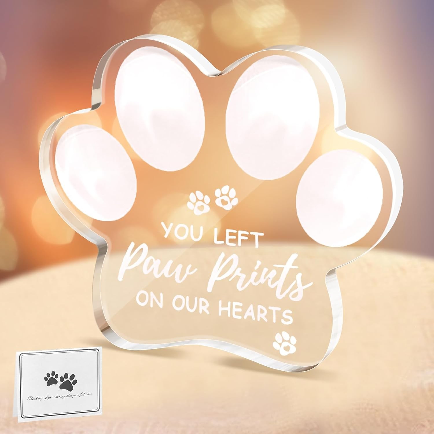 Dog Memorial Gifts for Loss of Dog, Sympathy Gift, Pet Clear
