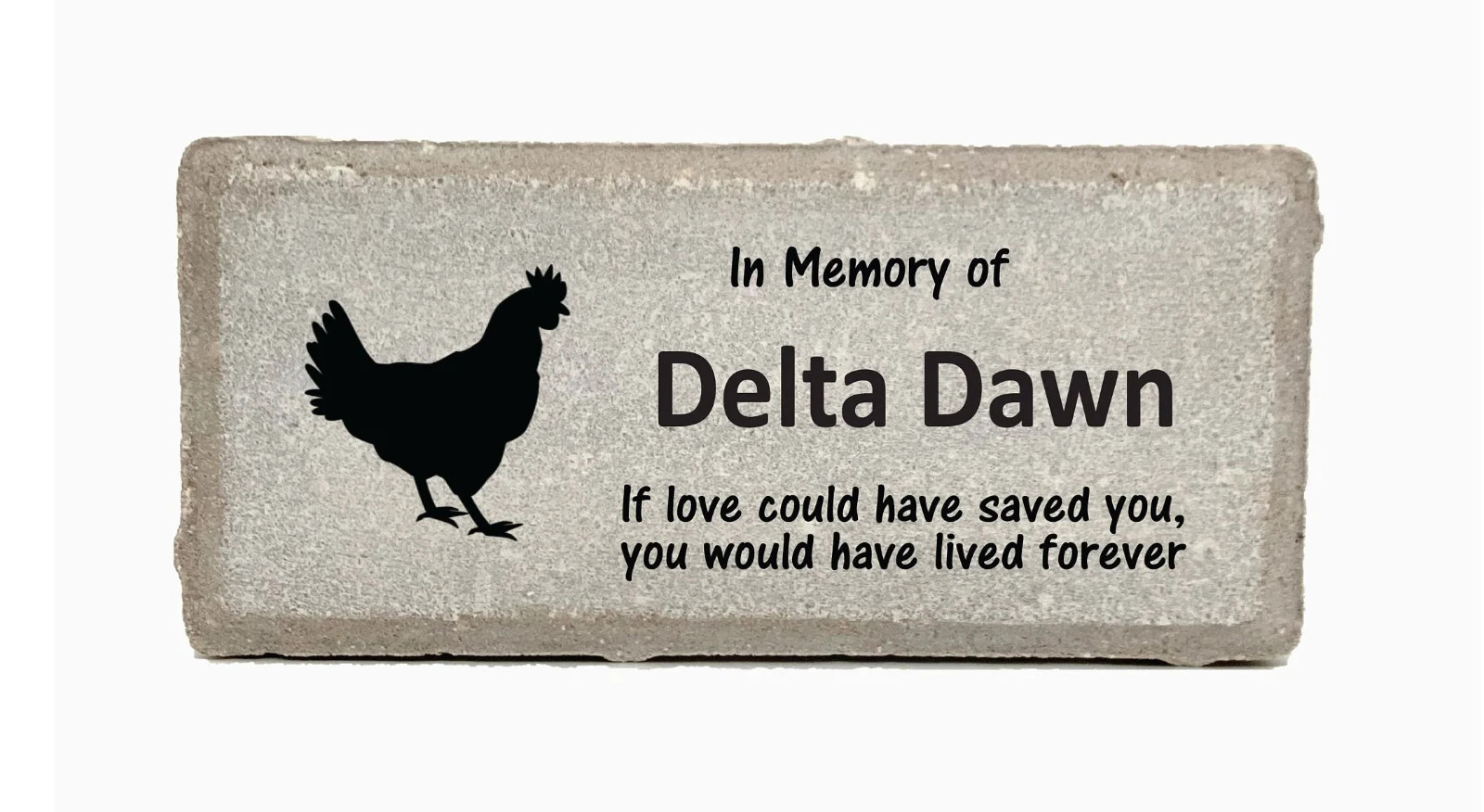 Chicken Memorial – Personalized Pet Memorial Stone – Chicken Loss sympathy Gift