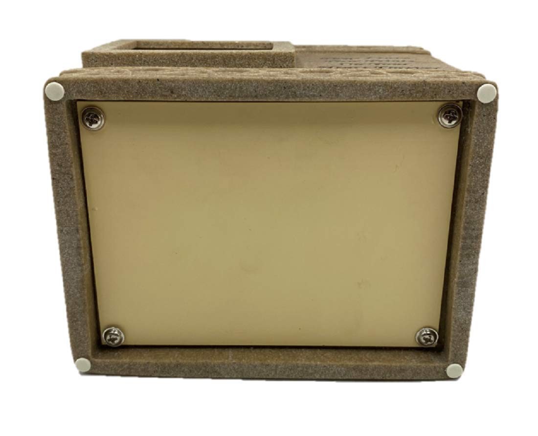 Angelstar Comfy Hour Pet Memorial Urn For Dog Dark Brown Sandstone Look Holds