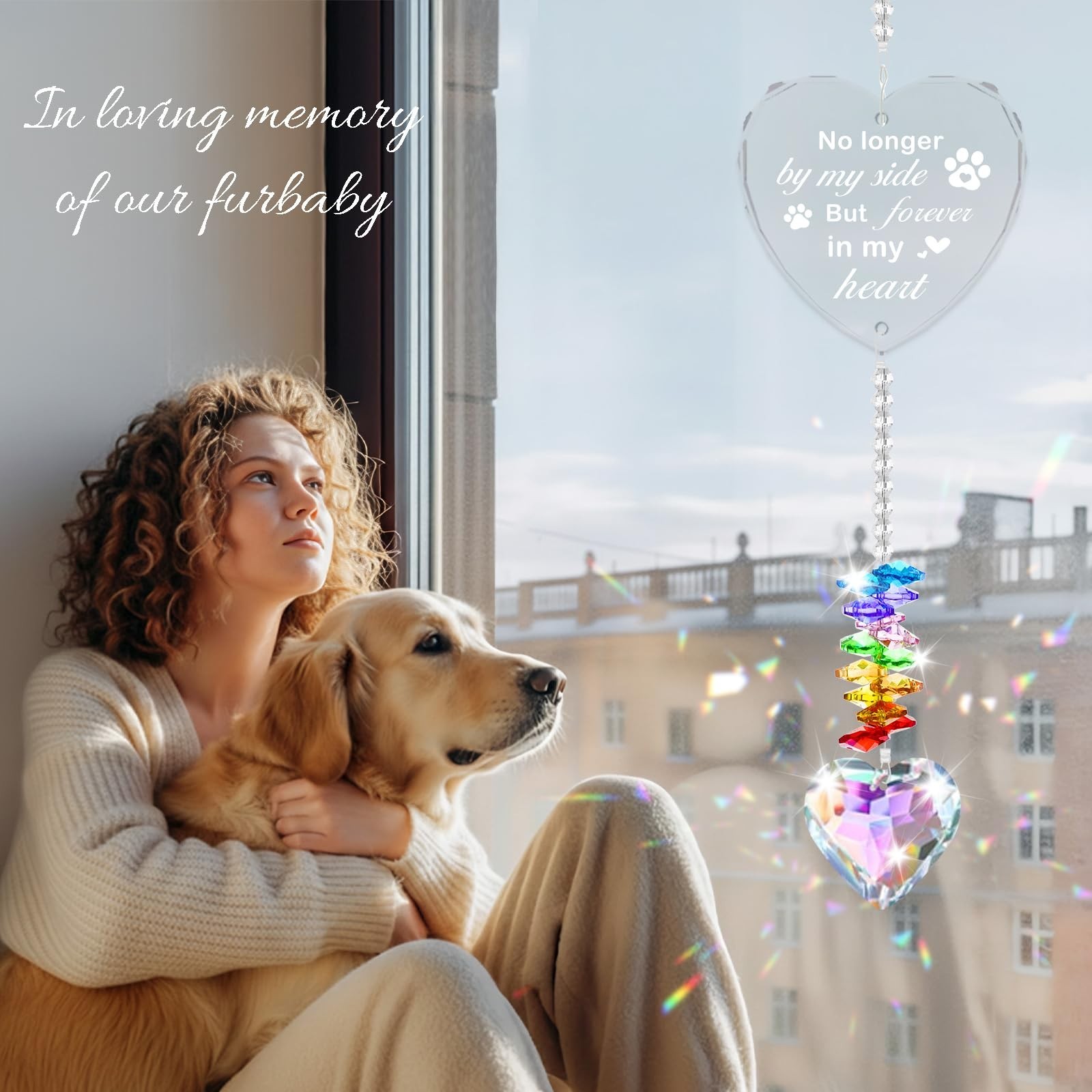 Pet Memorial Gifts, Dog Memorial, Loss of Dog Sympathy Gift, Sympathy Crystal…