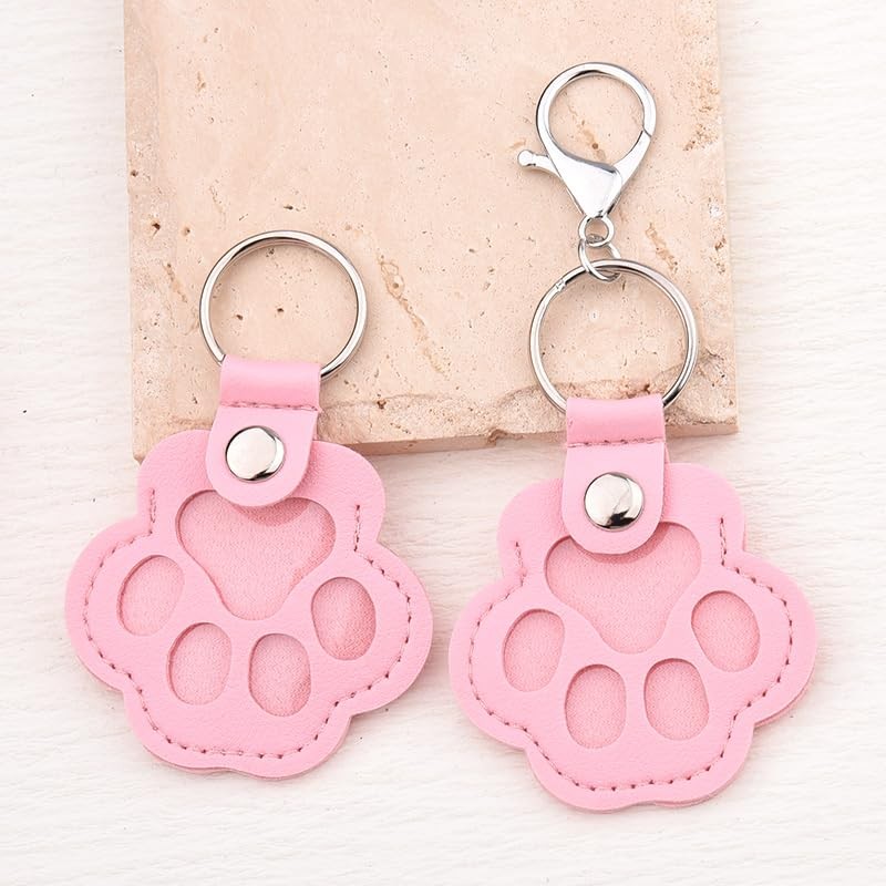 Pet Fur Keepsake Collector Cat Dog Memorial Gifts for Loss of Dog Paw Pink