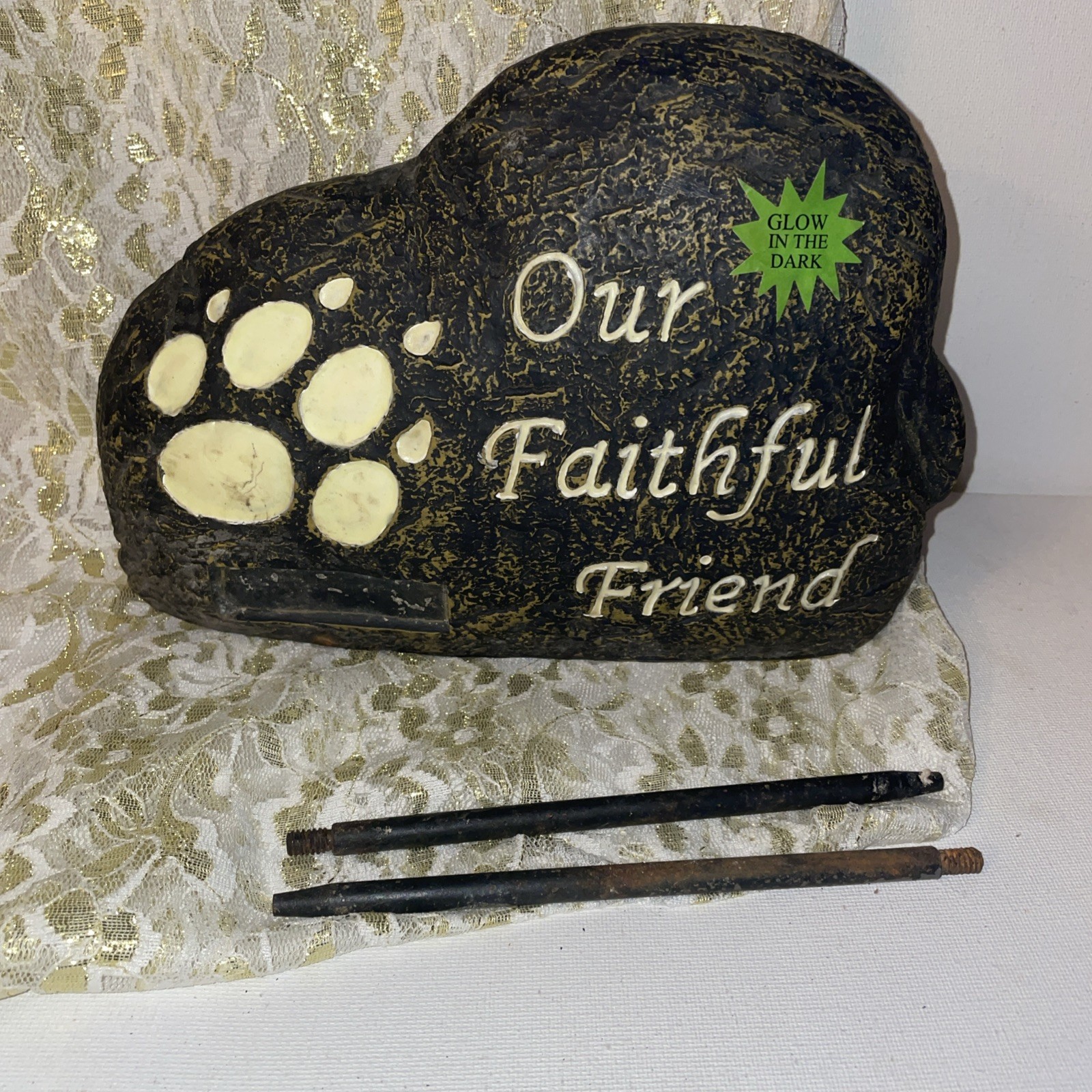 Pet Memorial Stone Pet Memory Glow In The Dark Stone Cat Dog Headstone Garden