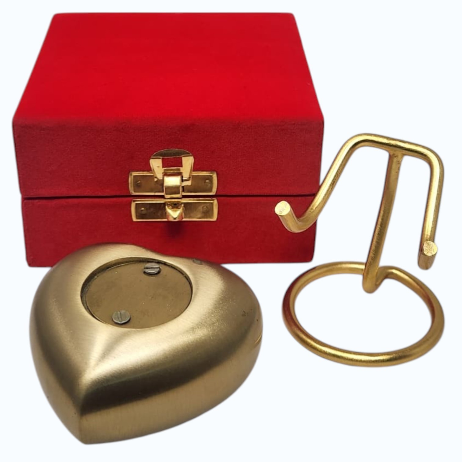 Mini Cremation Heart Urn Personalized for Ashes with Stand Gift Box