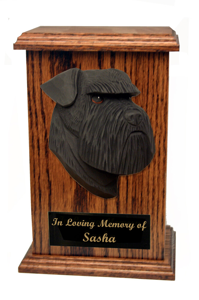 Schnauzer Natural Memorial Urn