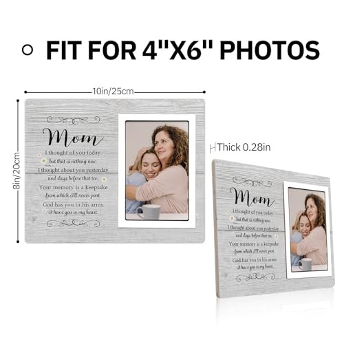Mom Memorial Picture Frame – Memorial Gifts for Loss of Mother –Sympathy