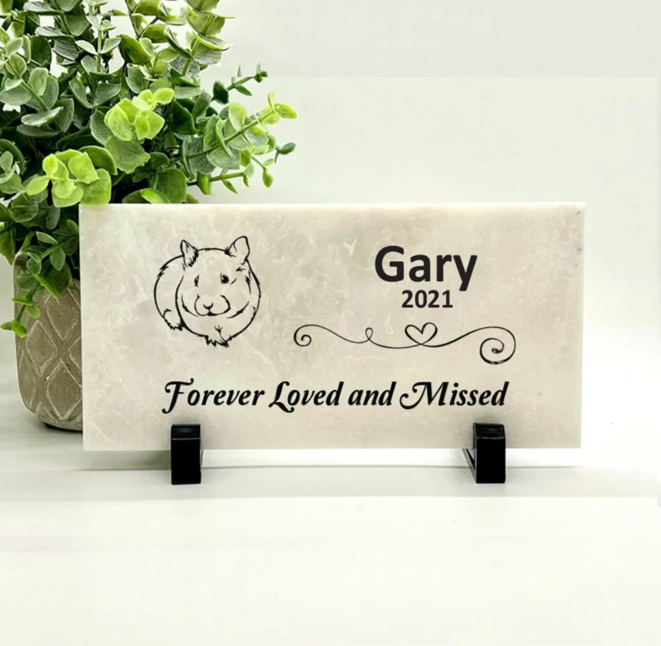 Guinea Pig Memorial – Personalized Pet Memorial Stone – Pet Loss sympathy Gift