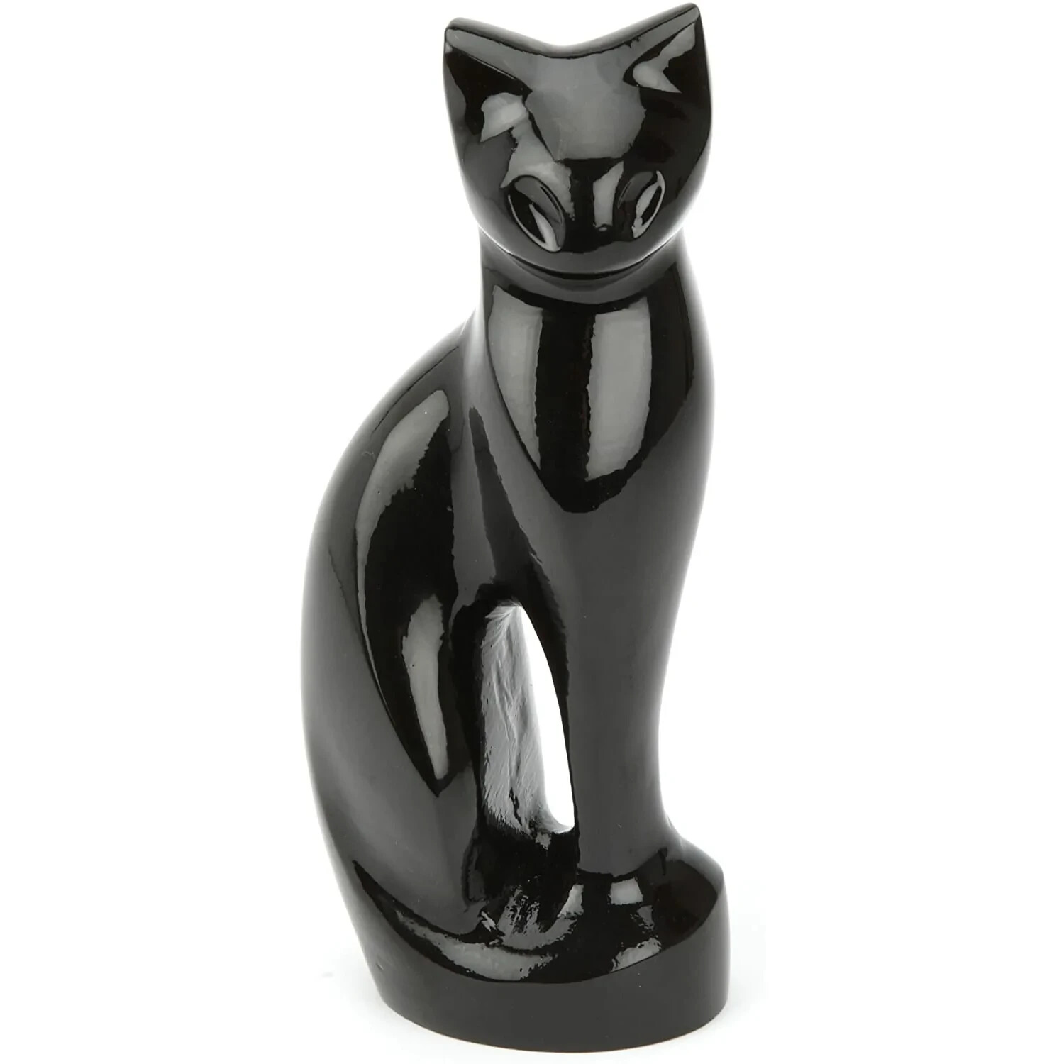 Handcrafted Cat urn Pet Urns For Ashes Black Funeral Memorial Figurine Love