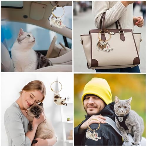 Cat Hair Keepsake Bottles Cat Fur Collector Keychain Cat Fur Storage Bottle