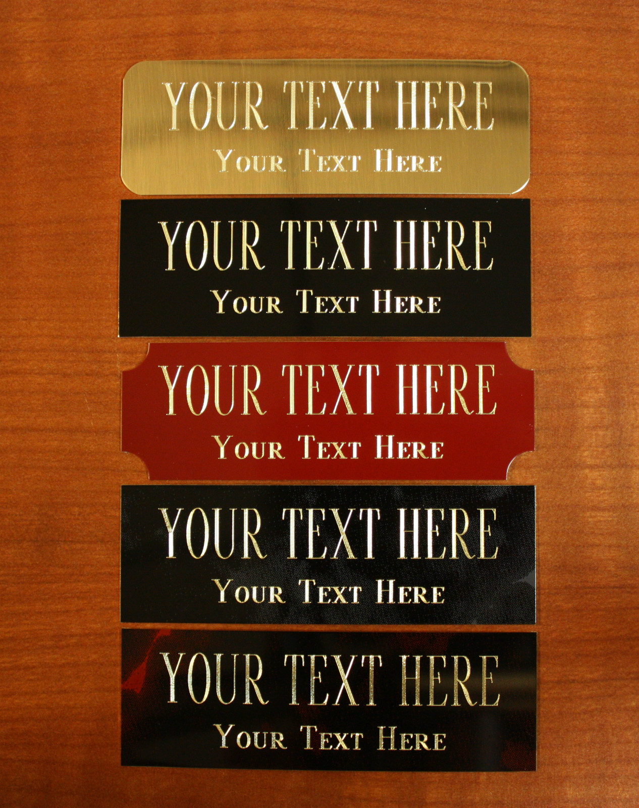 Custom Brass Engraved Name Plate for Wooden Urns or Pet Memorial
