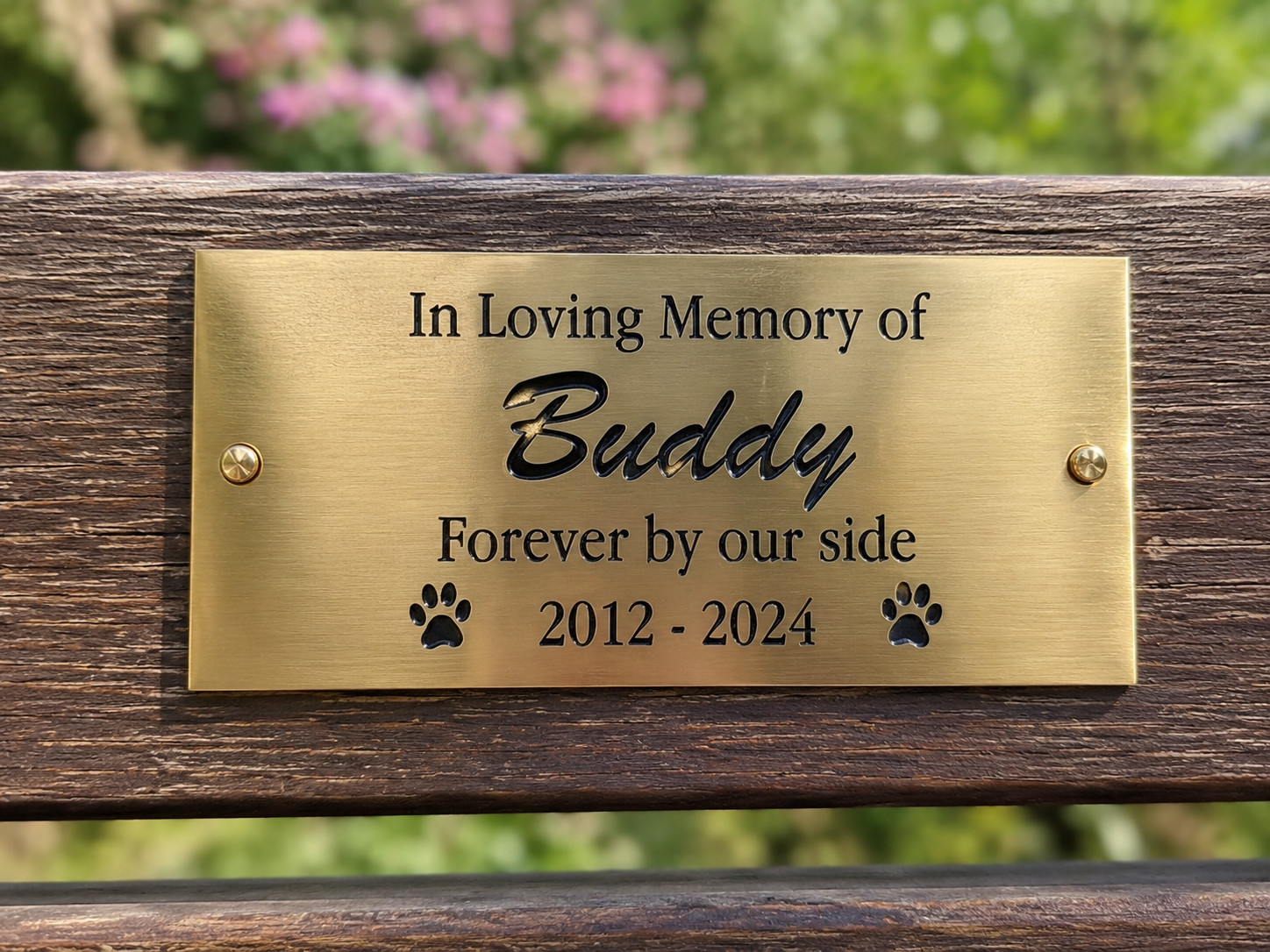 Solid Brass Pet Memorial Plaque