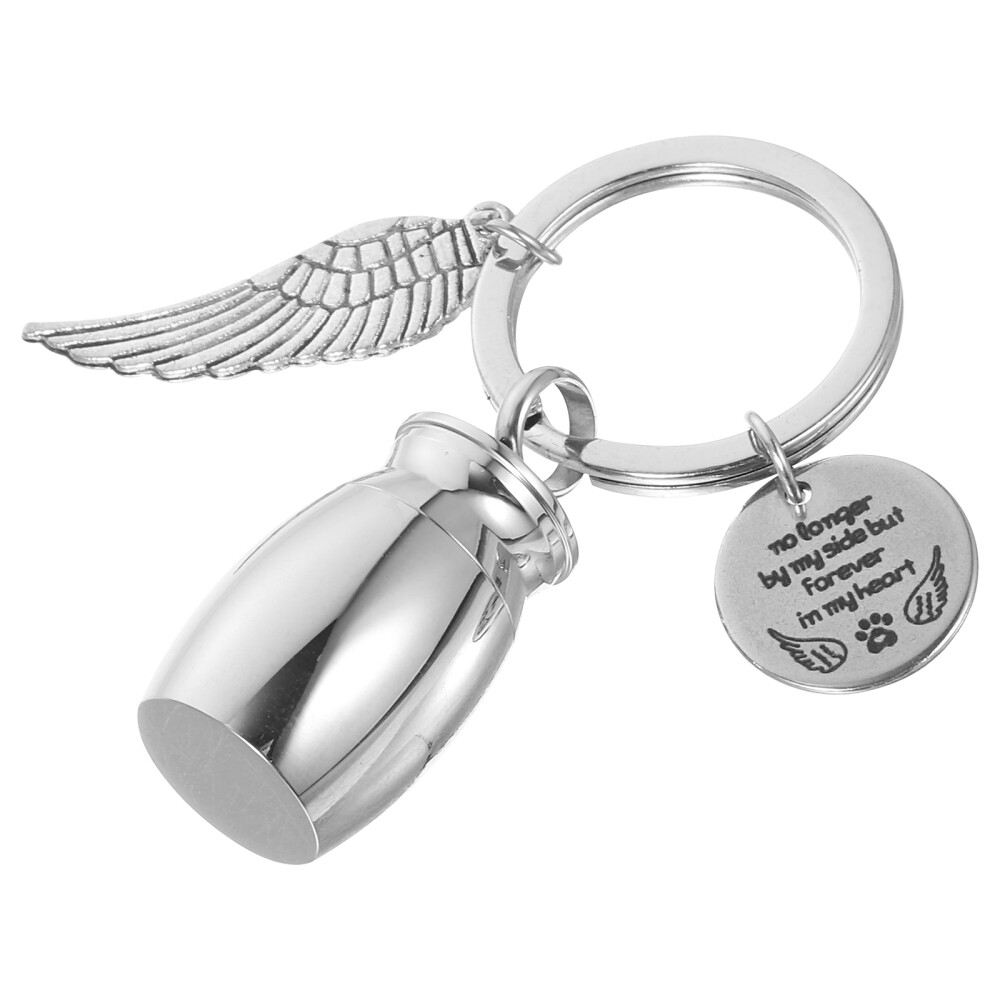 Mini Urn Memorial Keychain Small Cremation Urn Keepsake Keychain for Ashes