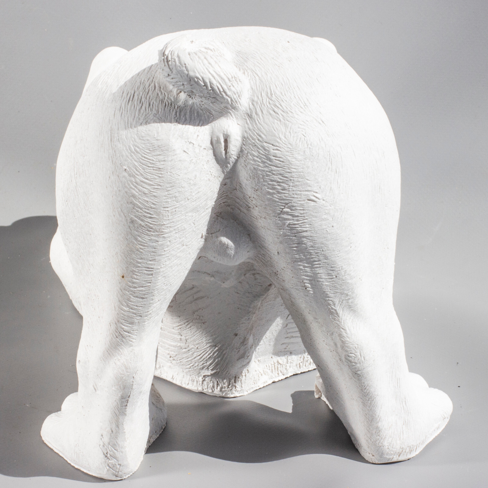 Unpainted English Bulldog Cremation Urn Pet Ashes Statue Dog Loss Memorial Decor