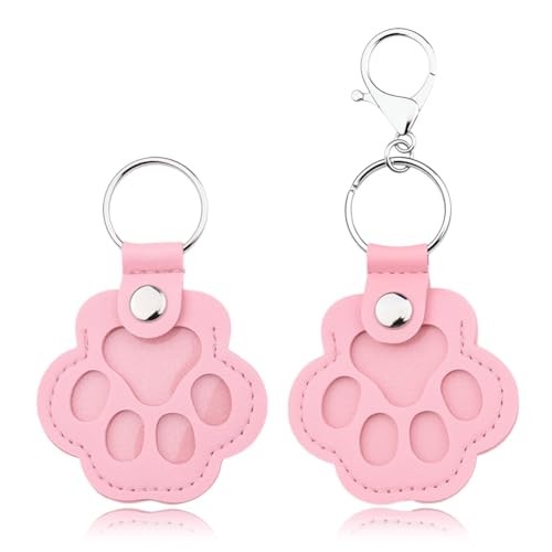 Pet Fur Keepsake Collector Cat Dog Memorial Gifts for Loss of Dog Paw Pink