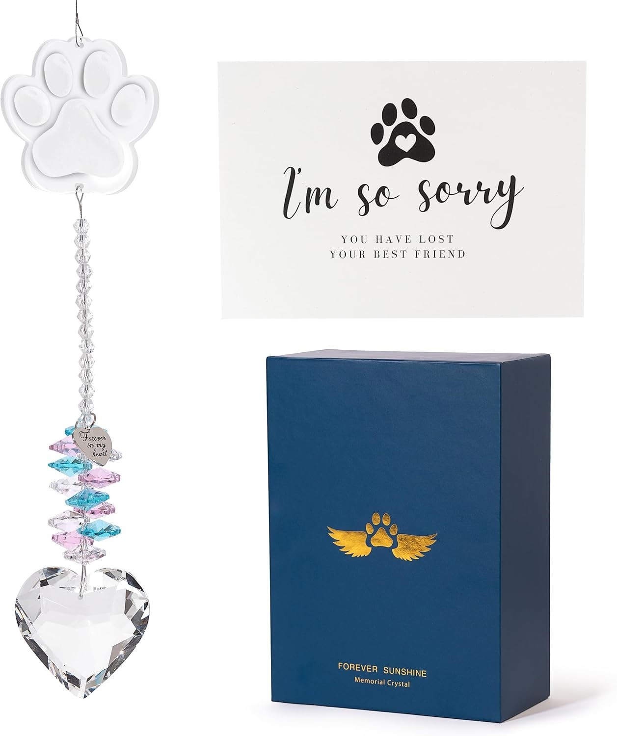 Customizable Crystal Pet Memorial Suncatcher – Cherish Pet Memories Beautifully