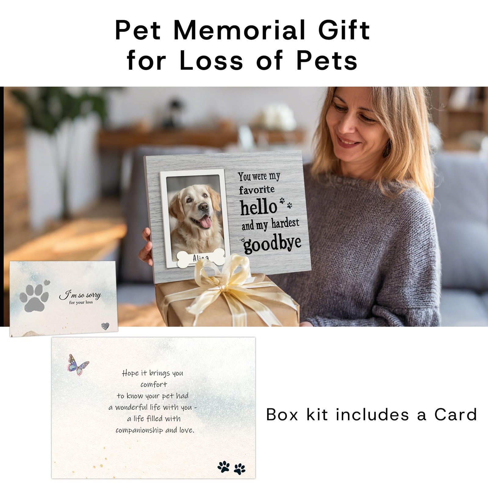 Skittypurr Dog Memorial Gifts For Loss Of Dog Pet Memorial Frame Cat Memorial