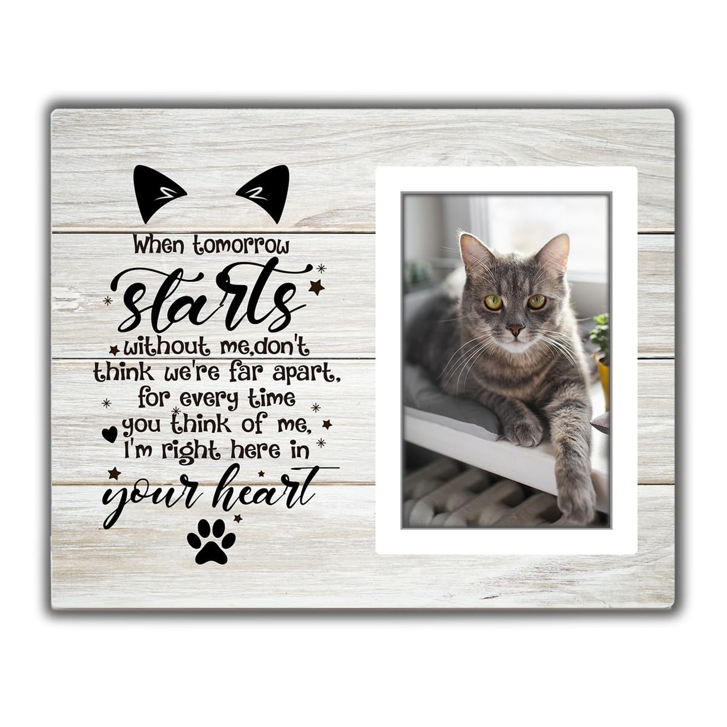 Cat Memorial Picture Frame, Pet Memory Picture Frame, Cat Frames For Pictures…