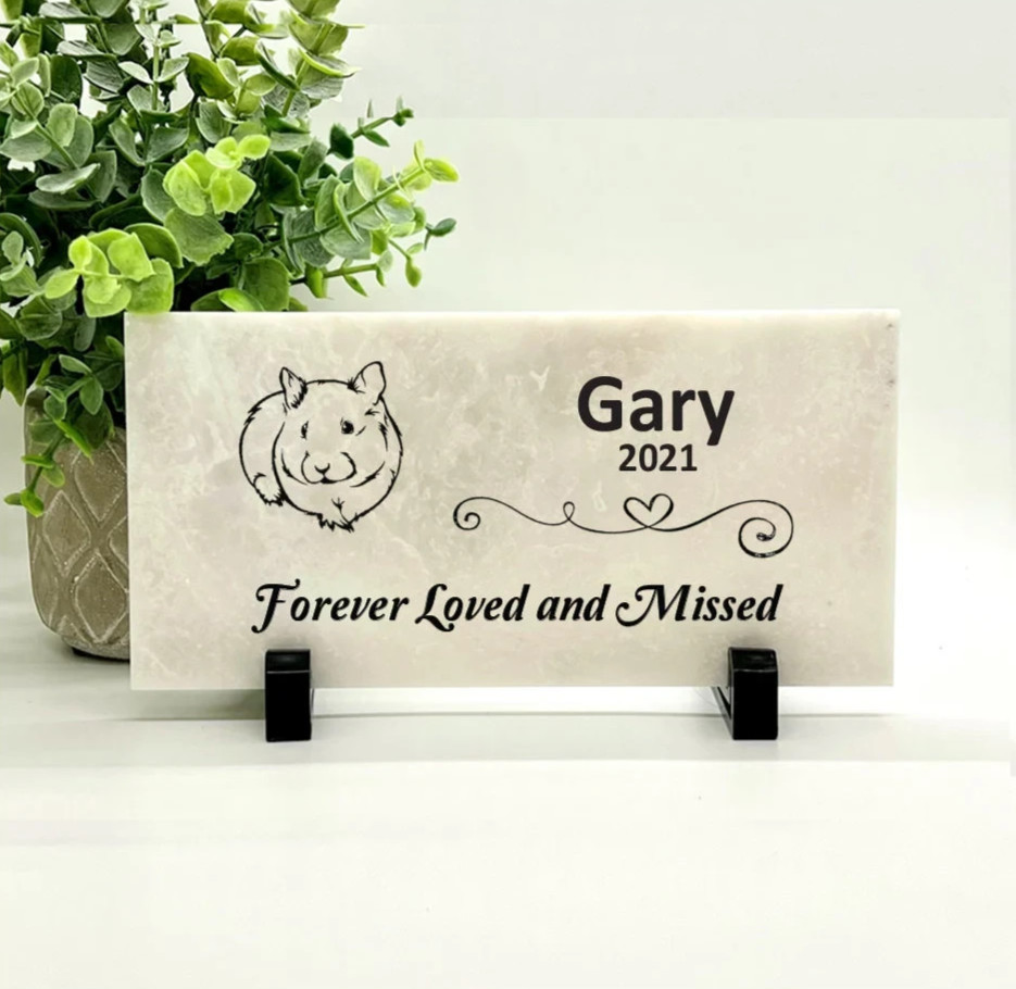 Guinea Pig Memorial – Personalized Pet Memorial Stone – Pet Loss sympathy Gift