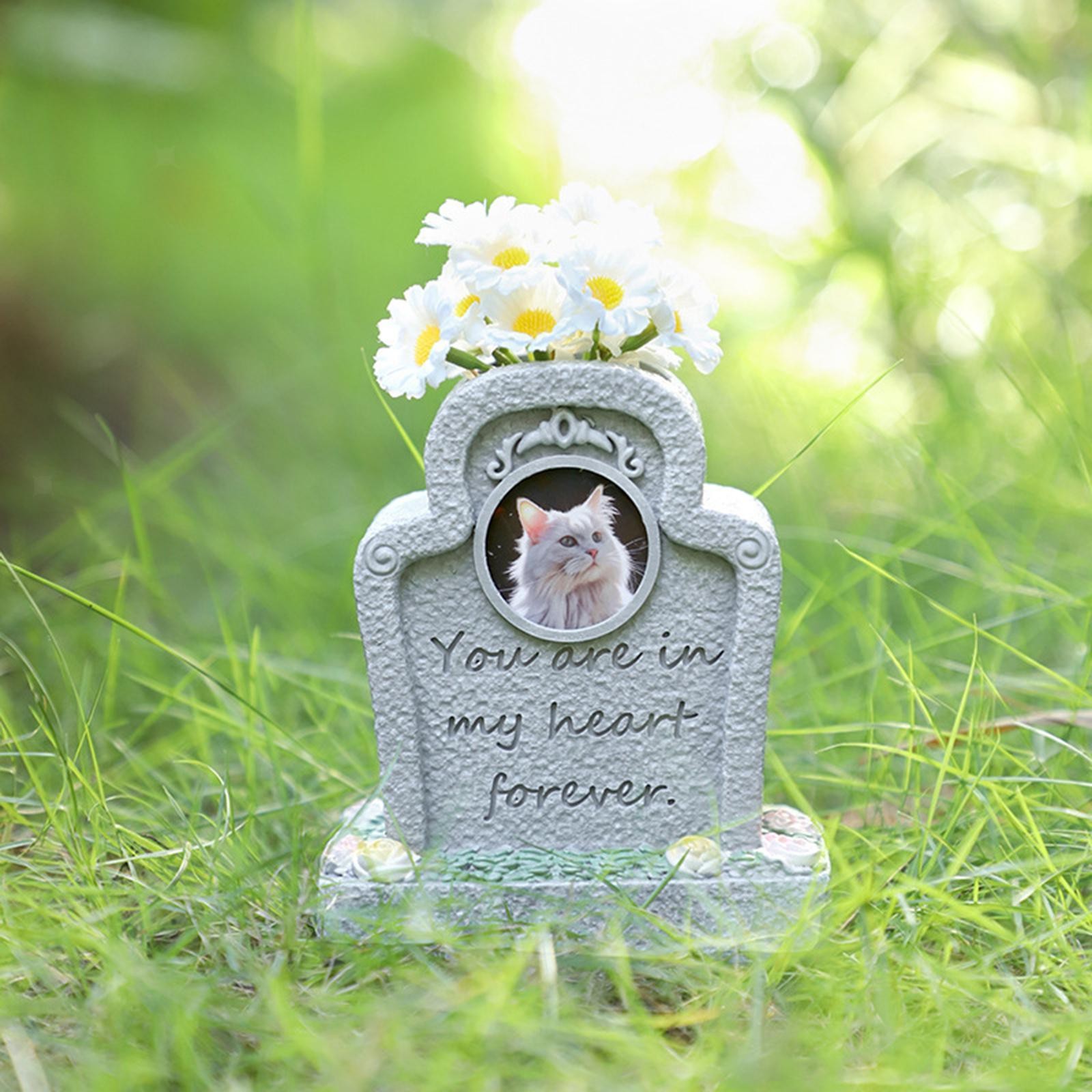 Monument for Memorial Pet Pet Tombstone Statue Loss of Pet Gift Cat Memorial