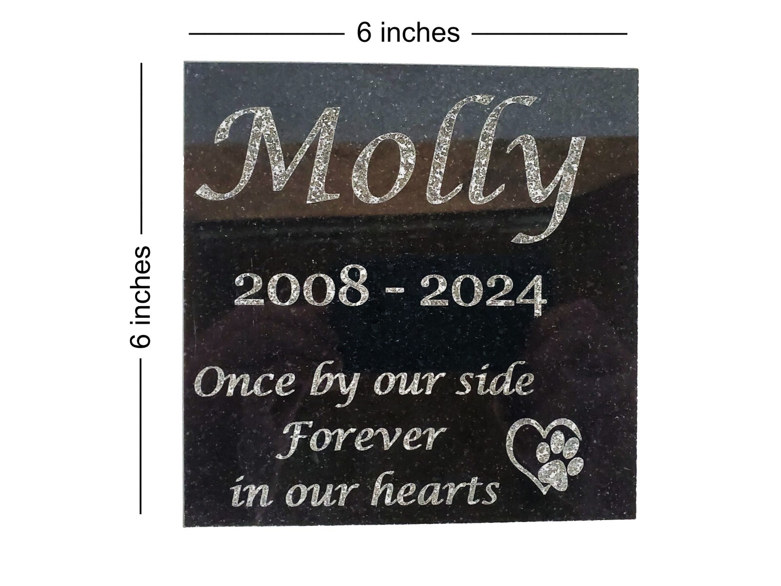 Pet Memorial Grave Stone Garden Headstone Cemetery Marker for Cat or Dog d2