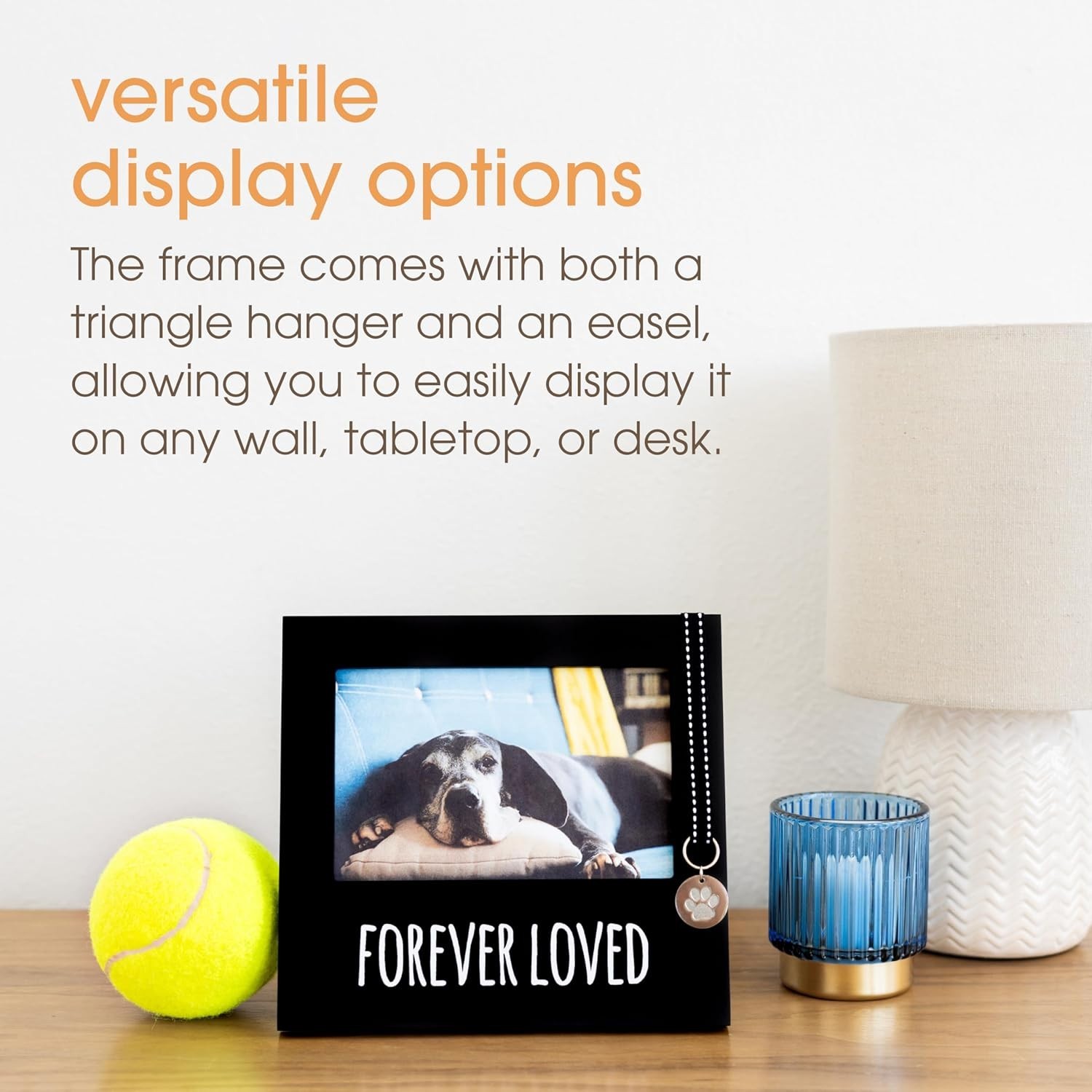 Dog Memorial Picture Frame, Pet Sentiment Memorial Gifts for Loss of Dog, Pet