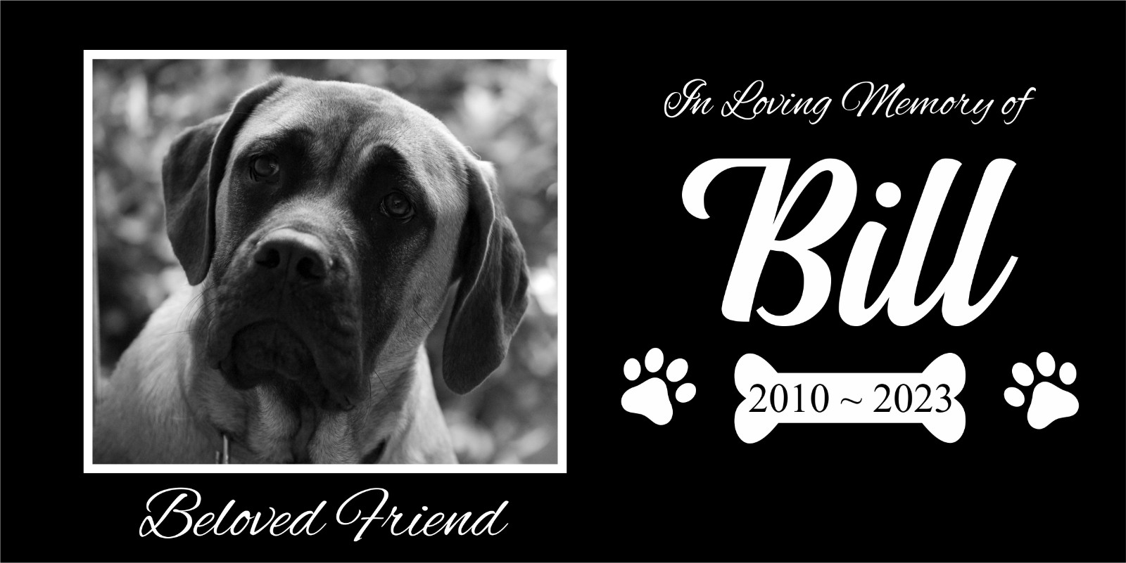 Personalized Pet Stone Memorial Grave Marker Granite Plaque Human headstone cat