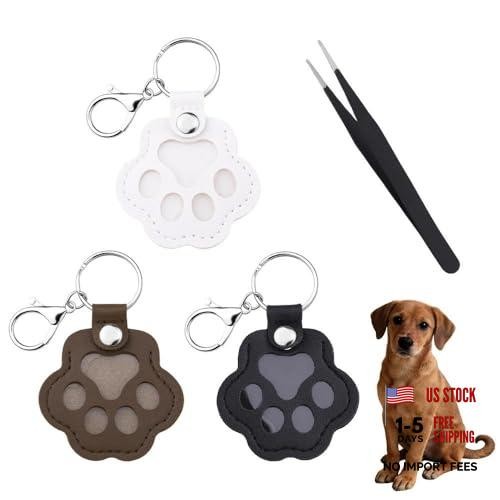 Pet Fur Hair Memorial Keychain for Cat Dog Hair Keepsake Gift for Pet Blawhibro