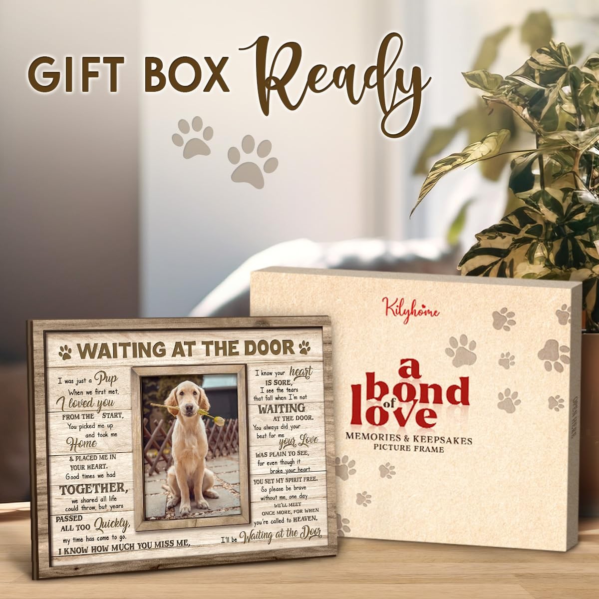 Kilyhome Dog Memorial – Pet Photo 8X10 Meaningful Quote In Loving Memory