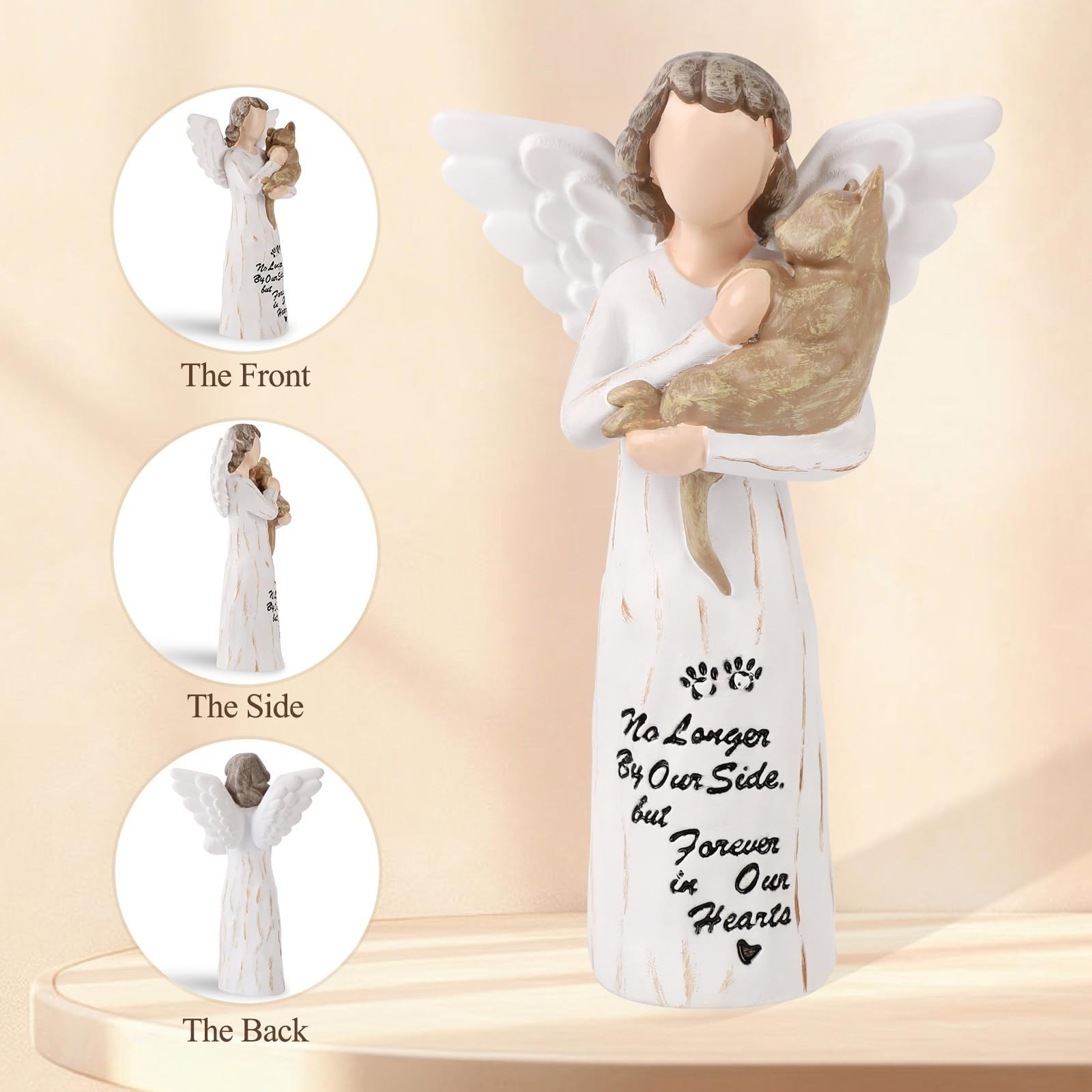 Cat Memorial Gifts, Angel Figurine Statue for Cat Lovers in Memory of Their B…