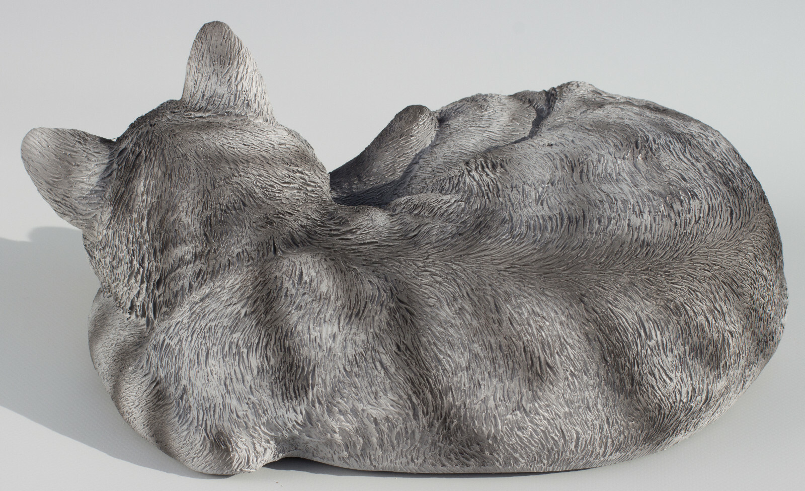 Cat Cremation Urn for Pet Ashes Memorial Statue Grave Ornament Sleeping Figurine