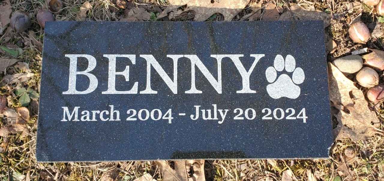 Pet Memorial Gravestone Granite Stone Grave Marker Headstone Garden Plaque t9