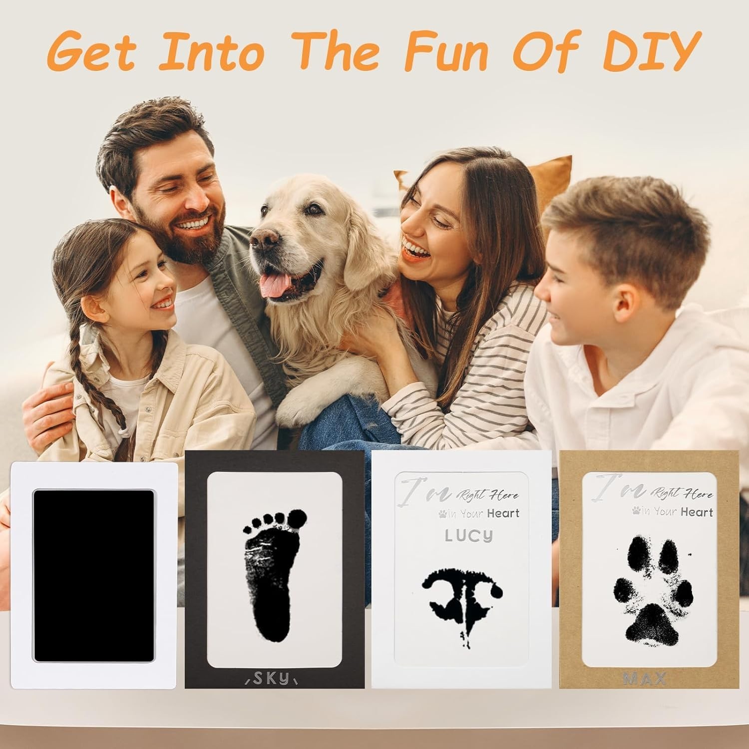 Pet Paw Print Kit Inkless | Dog & Cat Impression Pad