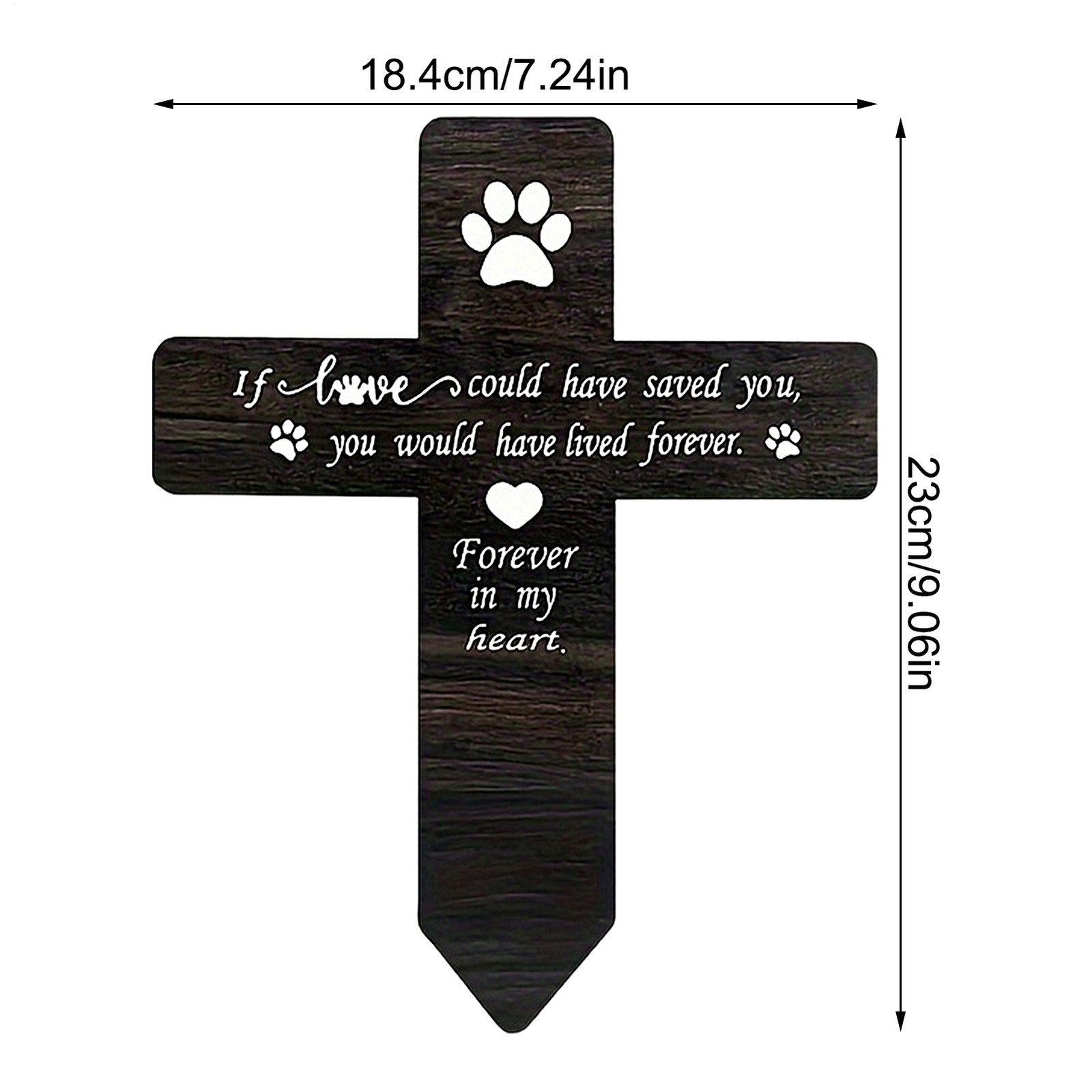 Pet Memorial Graves Markers Dog Cemetery Garden Memorial Stake Grave Decor Cross