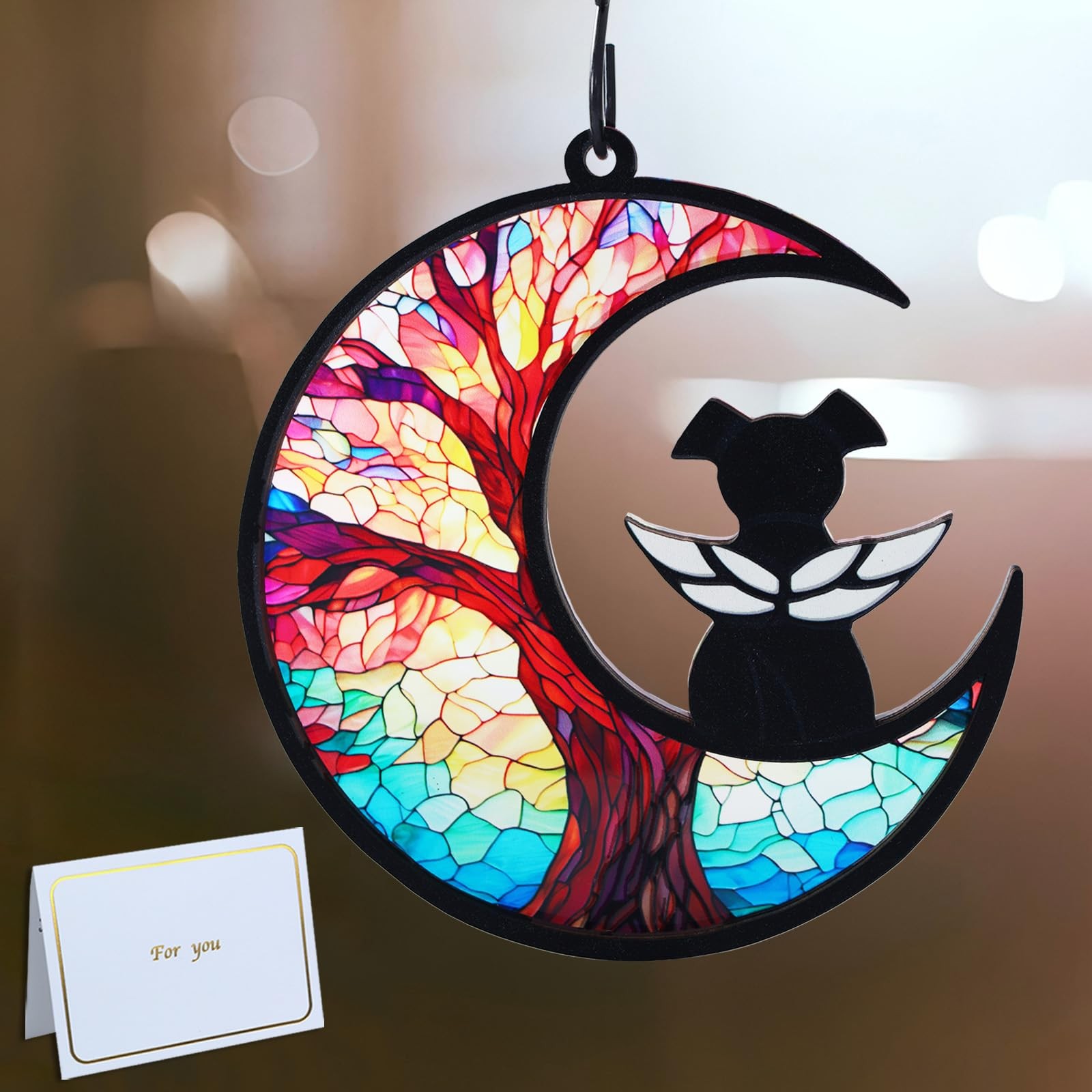 Original Cciaga Diy Dog Angel Memorial Suncatcher Sympathy Cardmemorial Gifts