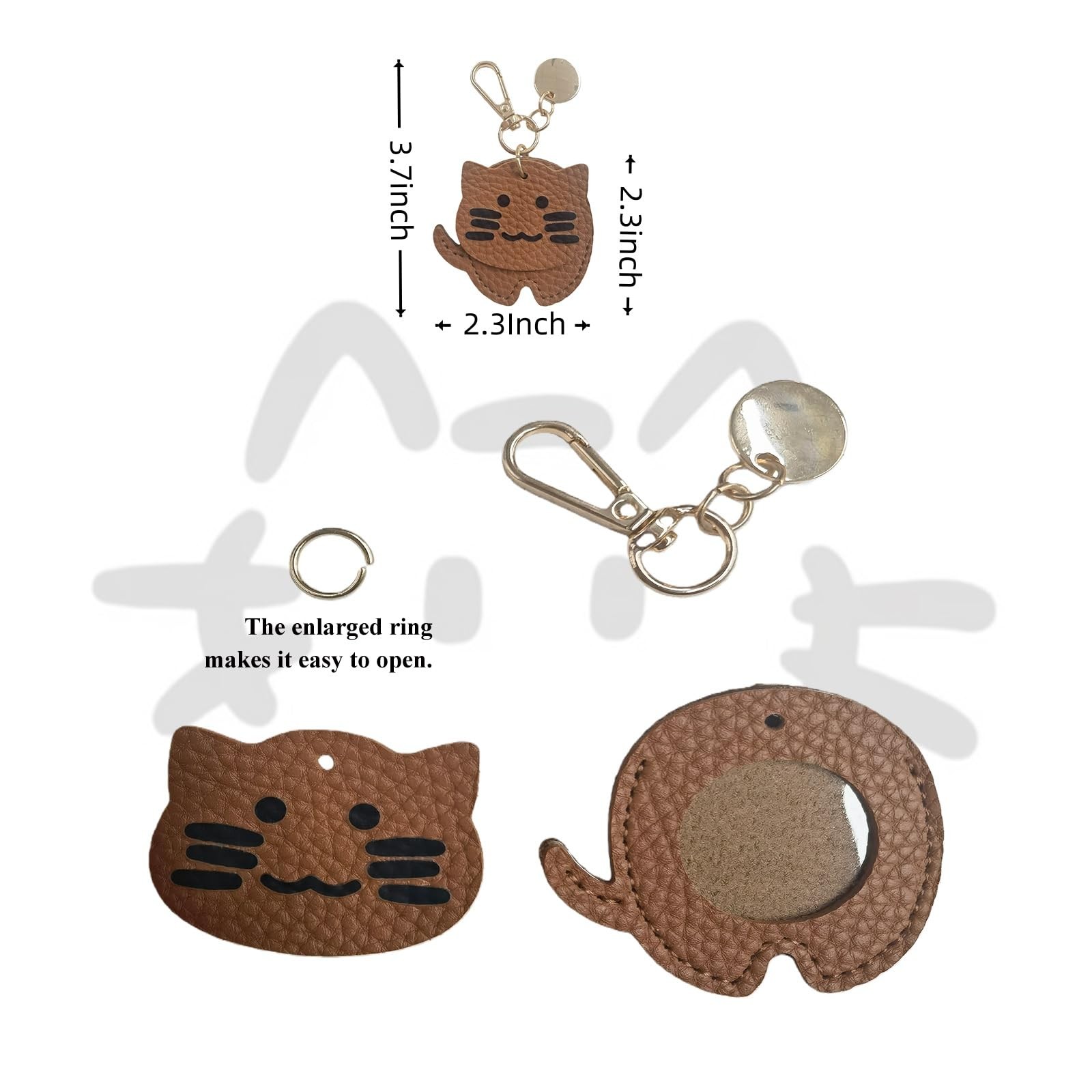 Pet Hair Storage Keychain, Cat Fur Keepsake Bag Charm,Pet Memorial Gift Keyri…